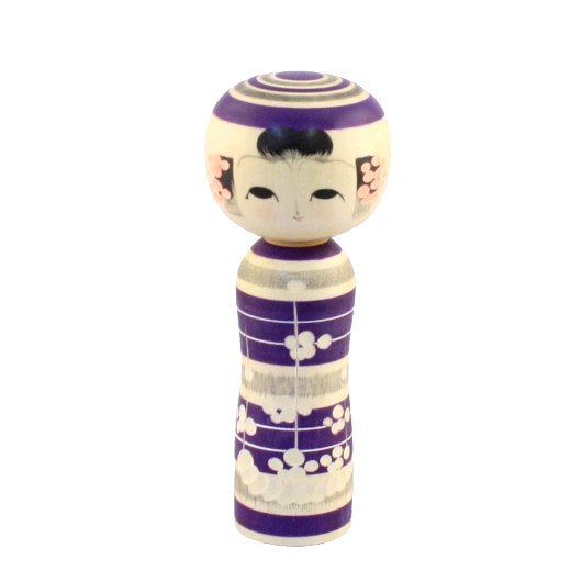 Fialová kokeshi Kikuemaki