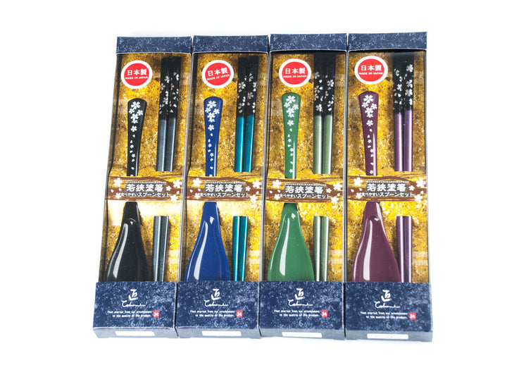 Wakasanuri Grünes Essstäbchen-Set